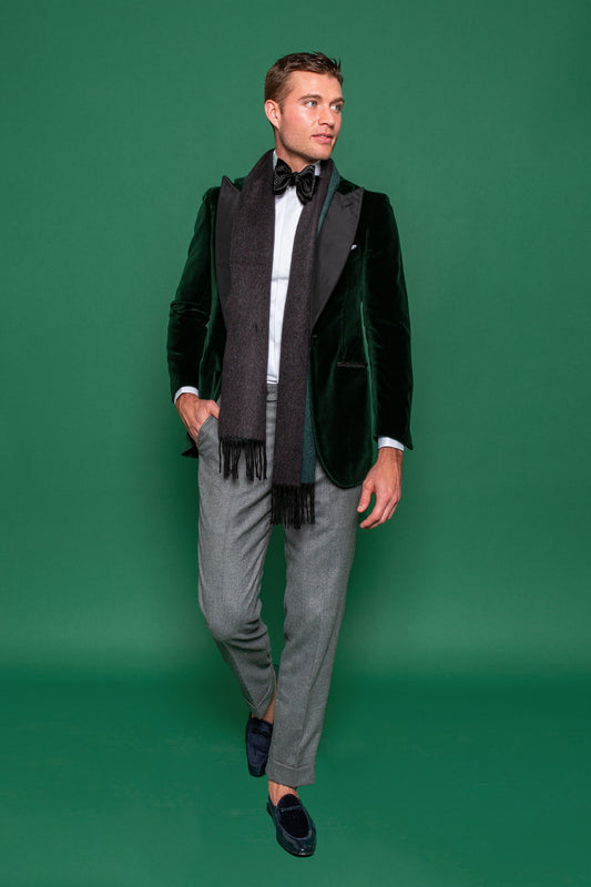 Emerald Velvet Peak Lapel Dinner Jacket