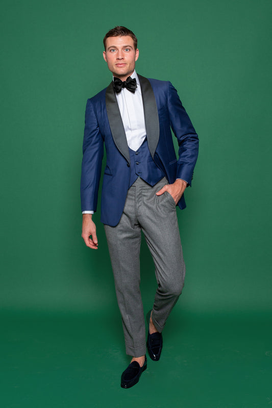 Midnight Blue Shawl Collar Dinner Jacket