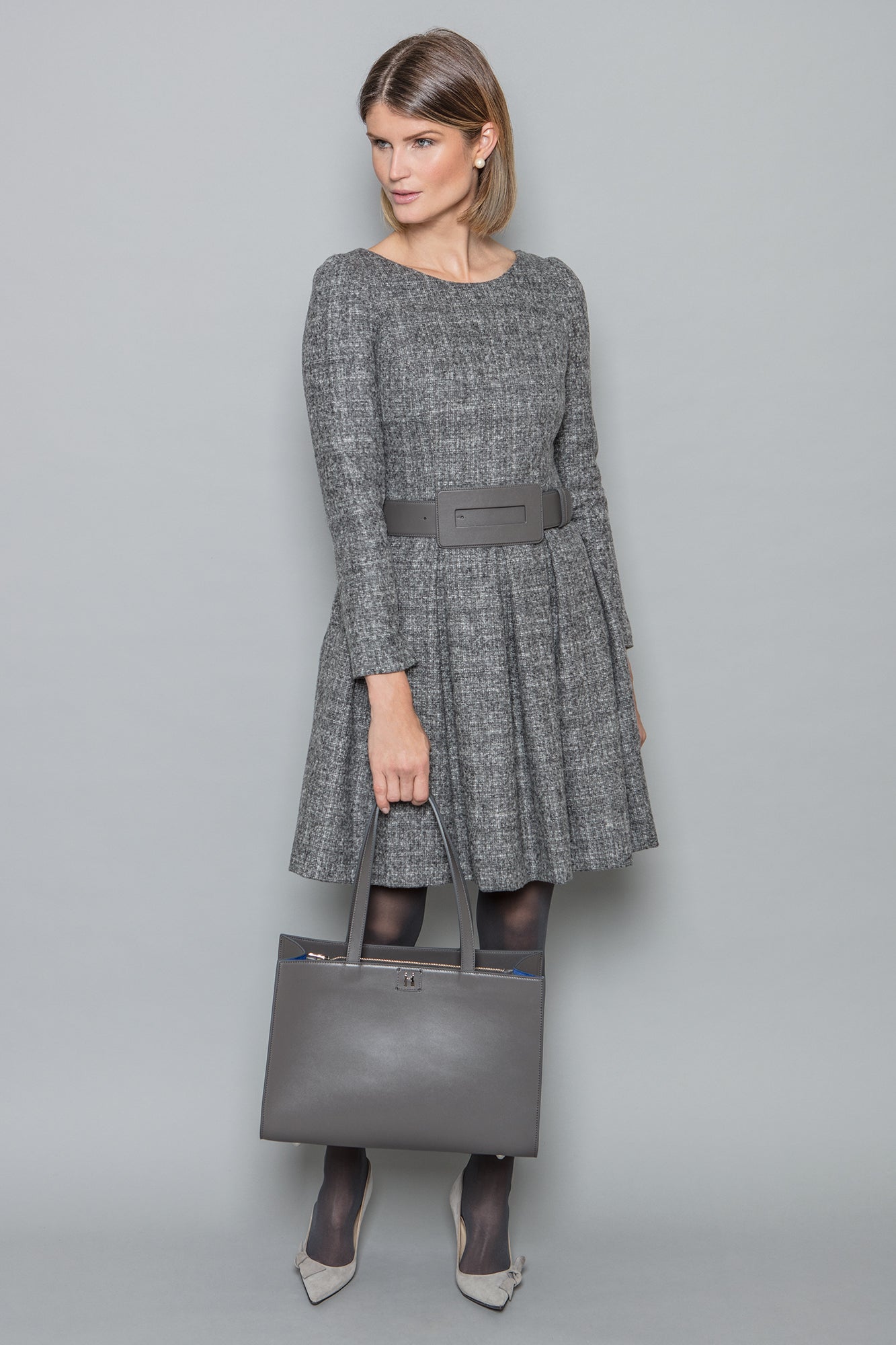 Ava Dress in Grey