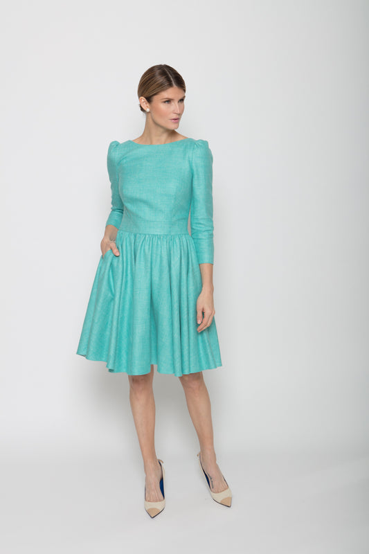 Selene Dress in Seafoam