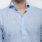 L/S Popover-Lt.Blue Linen