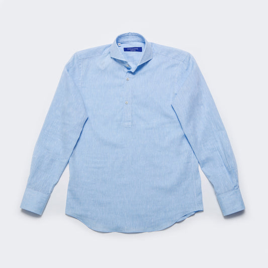 L/S Popover-Lt.Blue Linen