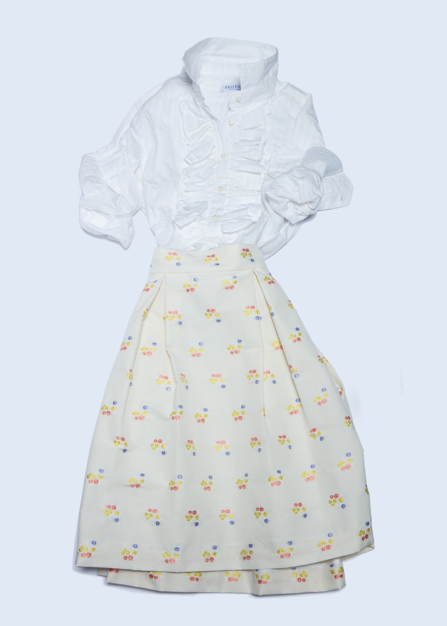 Eleanor Skirt in Cream Flowers