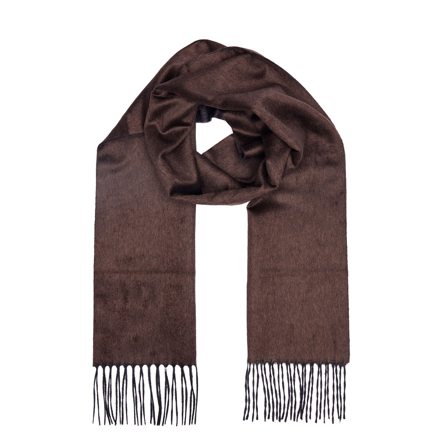 Two Toned Cashmere Fringe Scarf