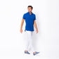 Knit Polo in Cobalt