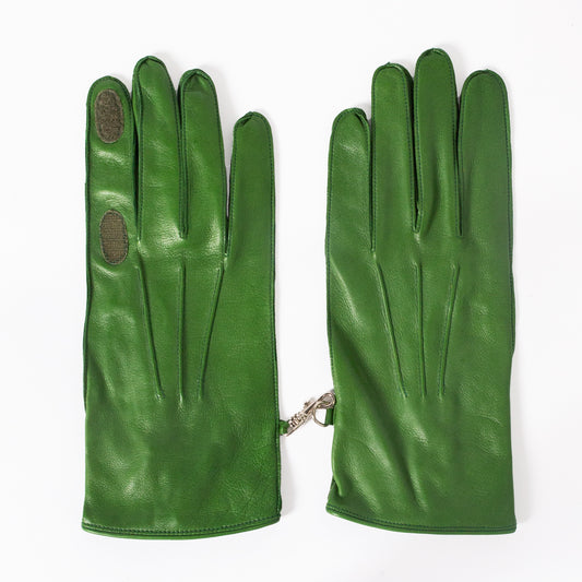 Leather Gloves in Green