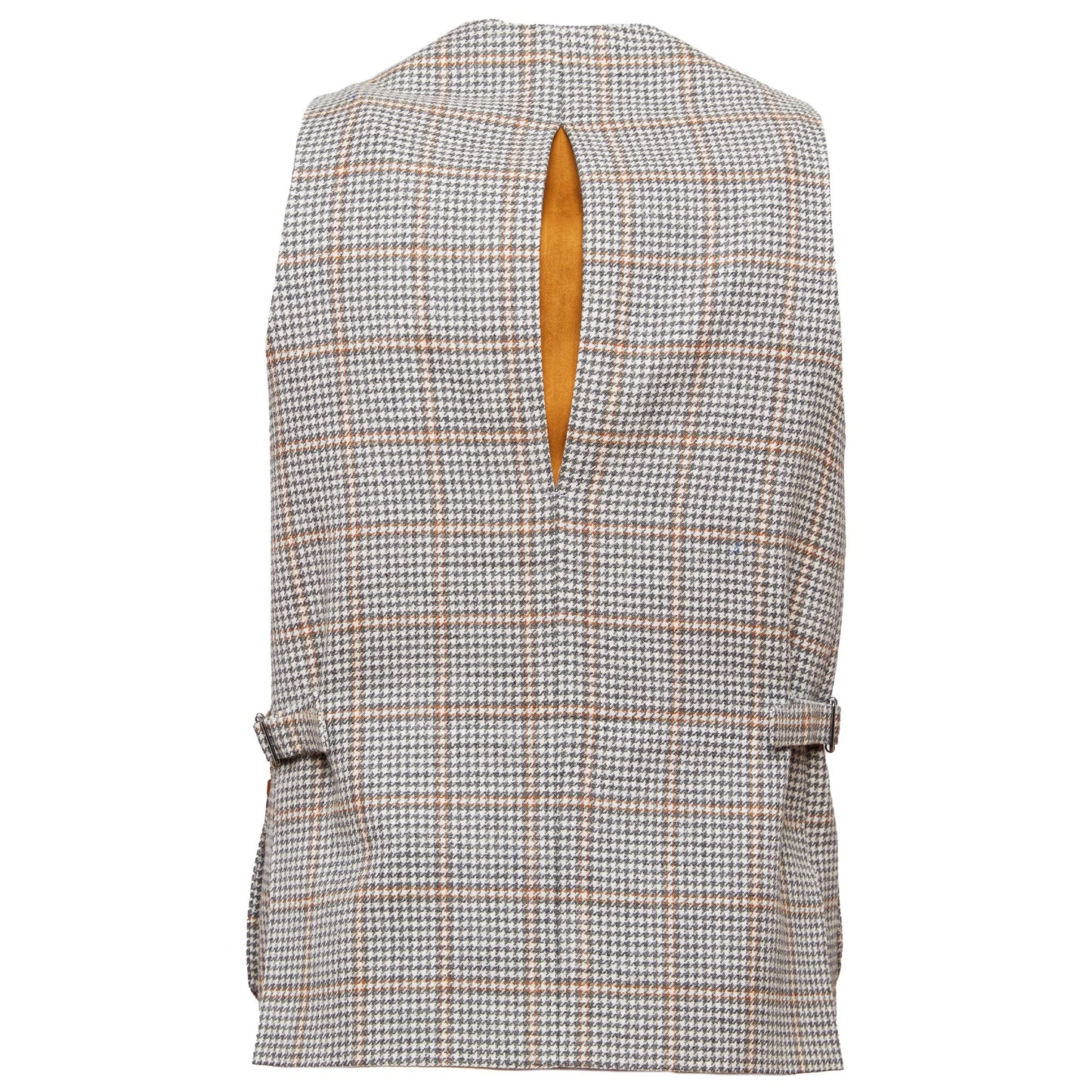 Harkey Field Vest in Grey/Tan Houndstooth