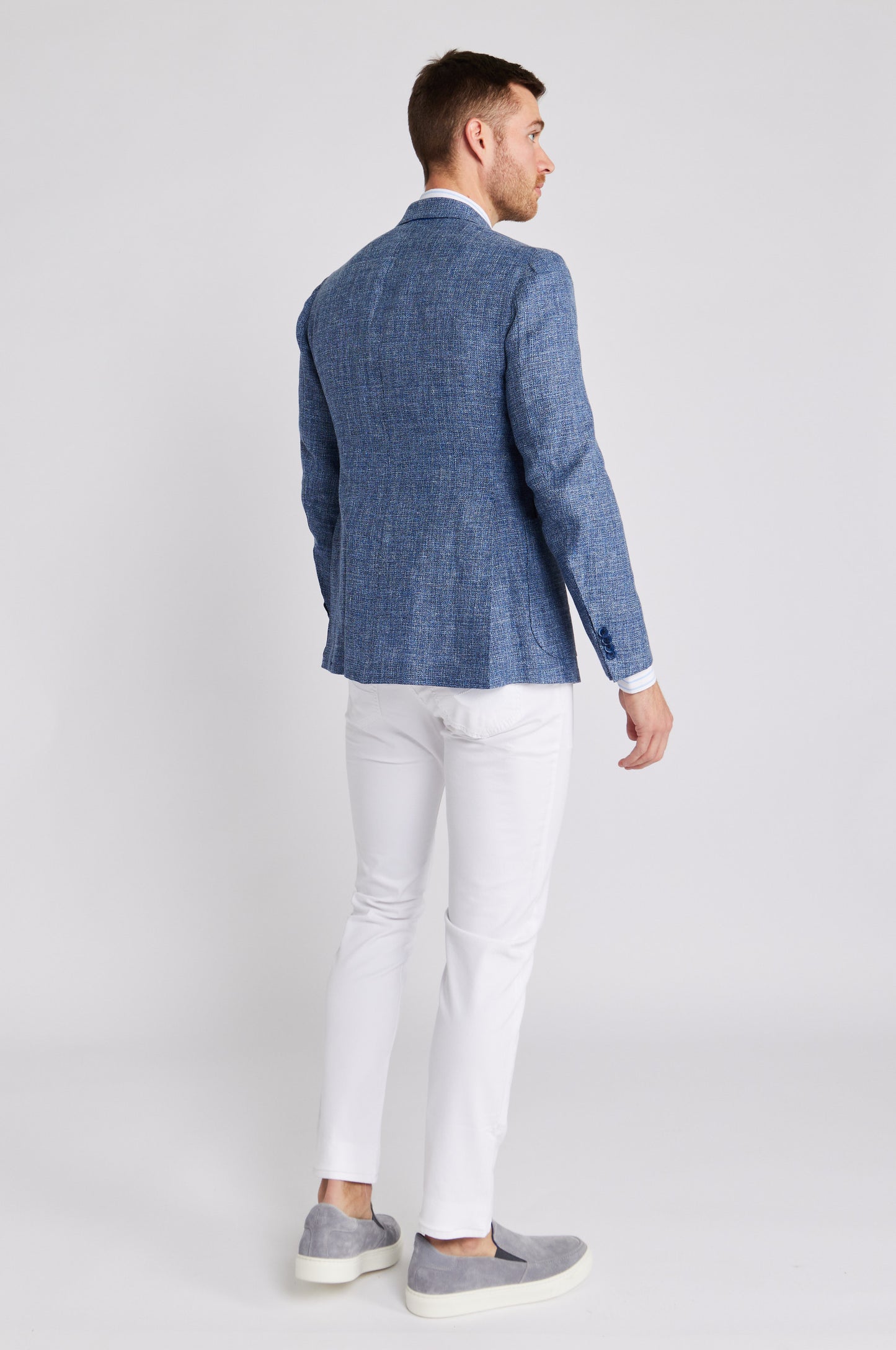 Blue Hopsack James Jacket