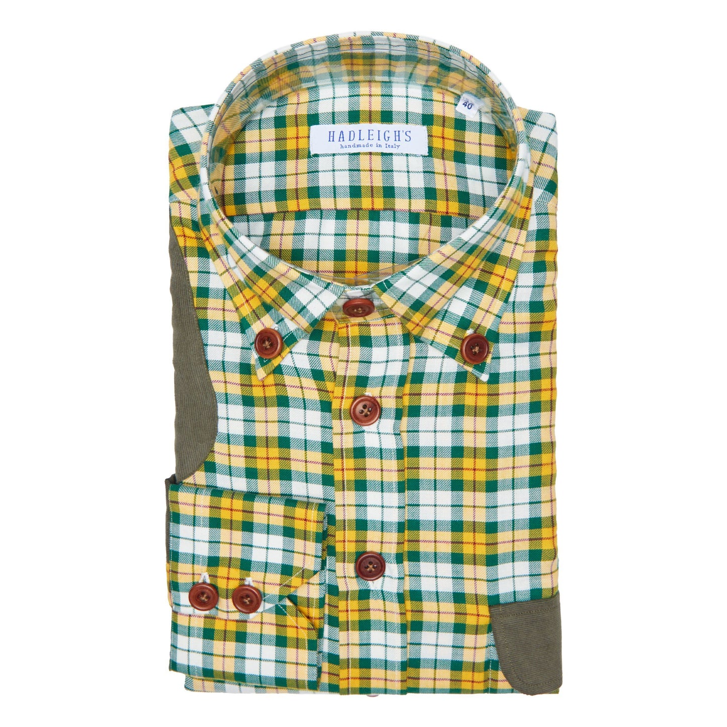 Rip Field Shirt in Yellow/Green Over Check
