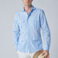 Linen Positano Shirt in Light Blue