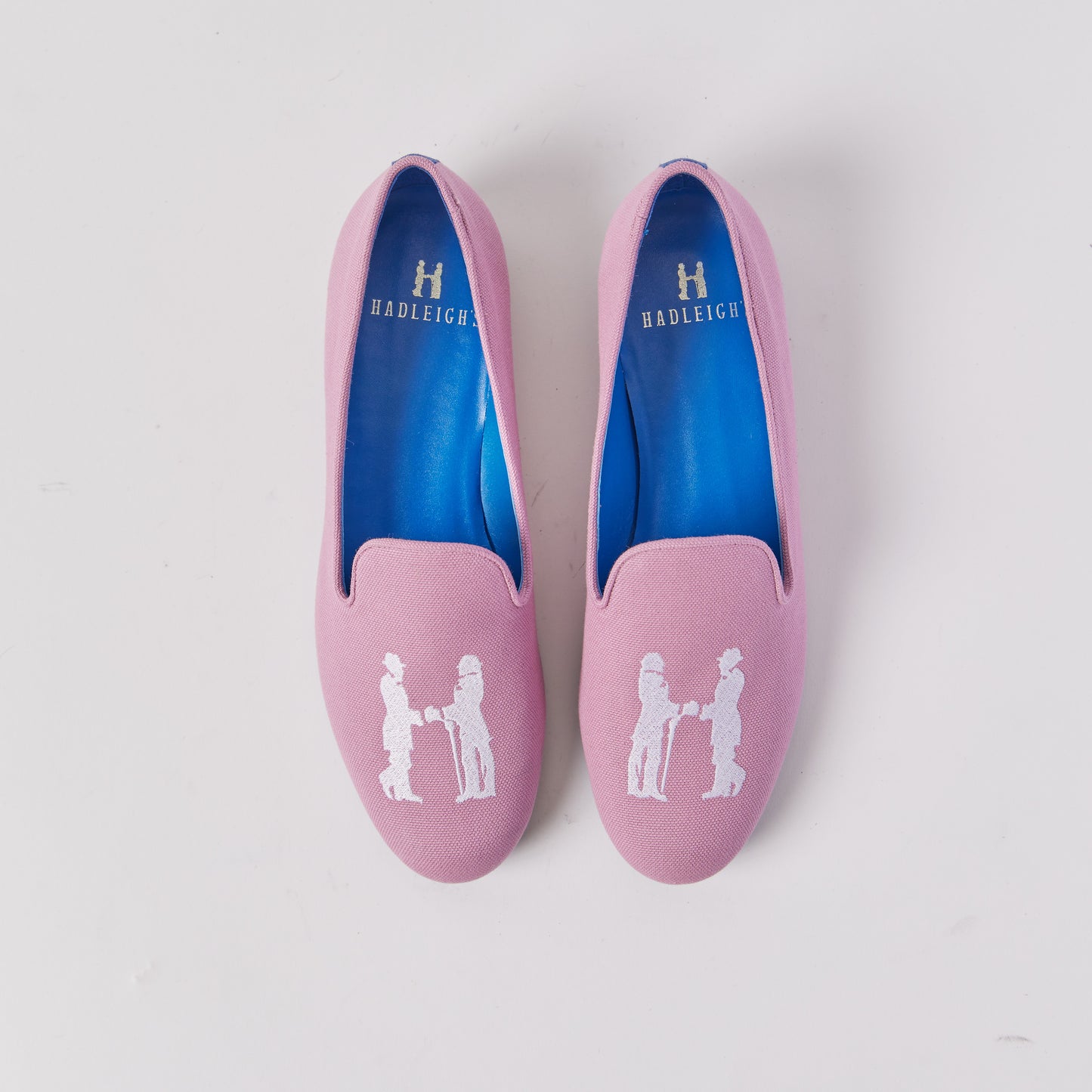 Slipper in Dusty Pink with White Logo