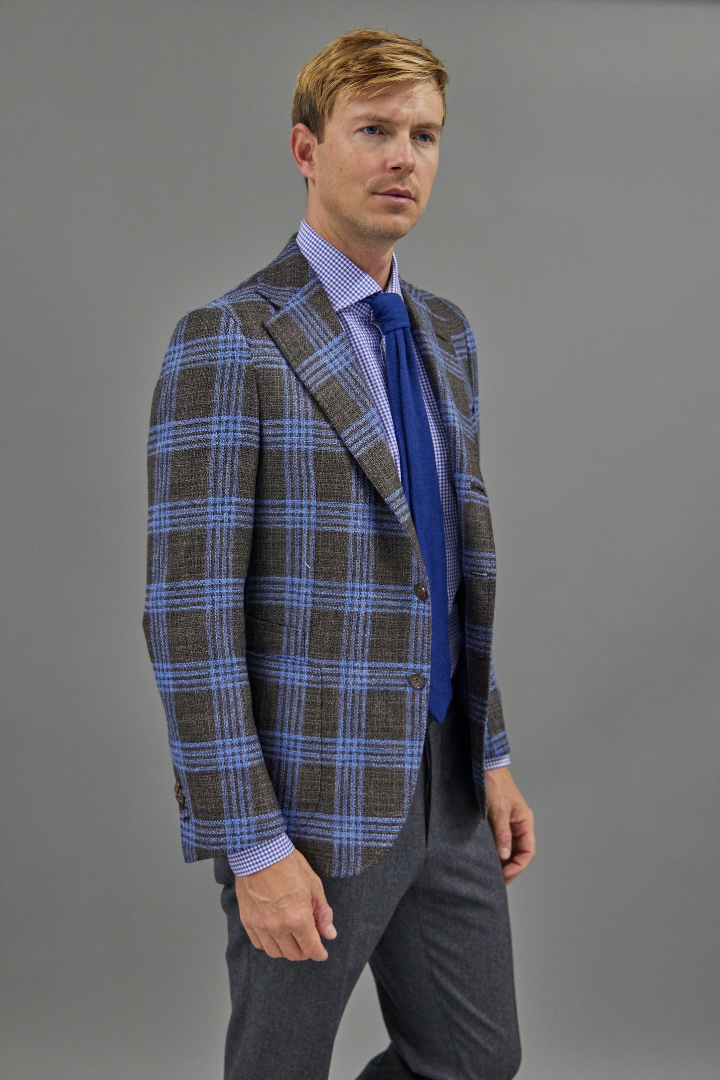 Glen Plaid Patch Pocket Sports Jacket