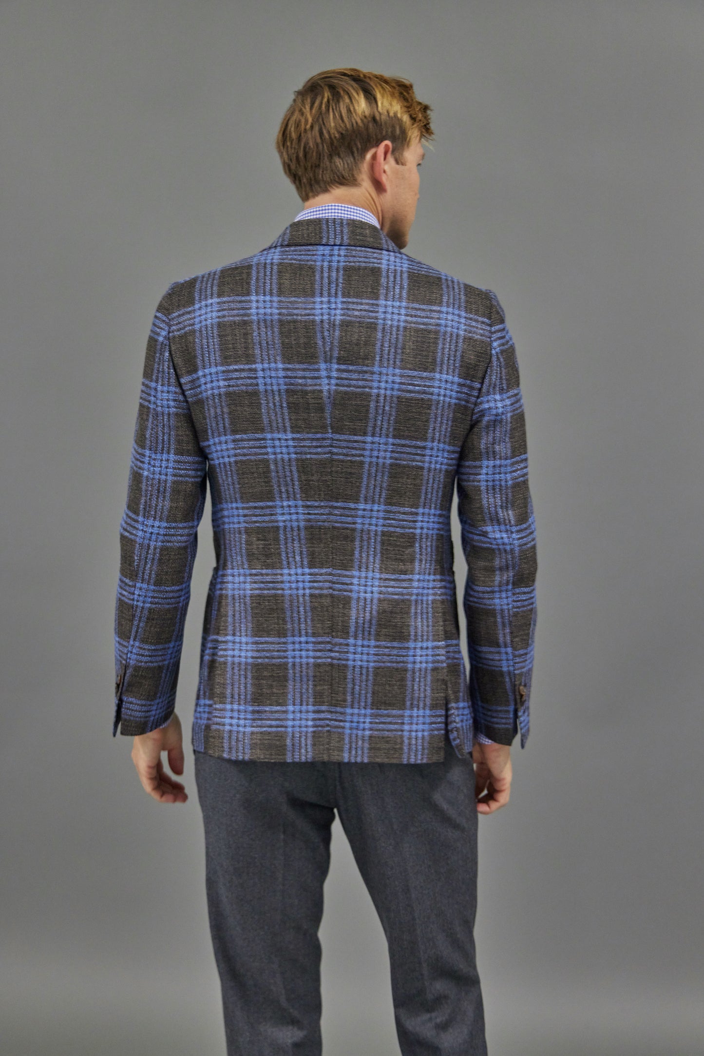 Glen Plaid Patch Pocket Sports Jacket