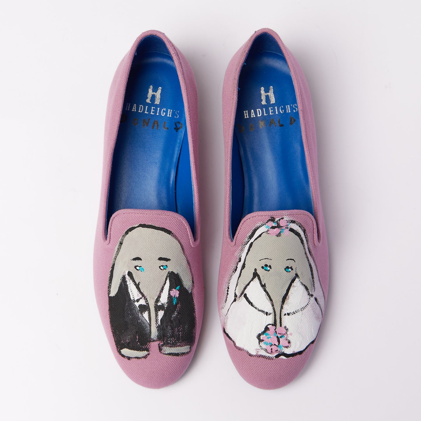 Slipper Painted Bride & Groom Elephant / 37.5