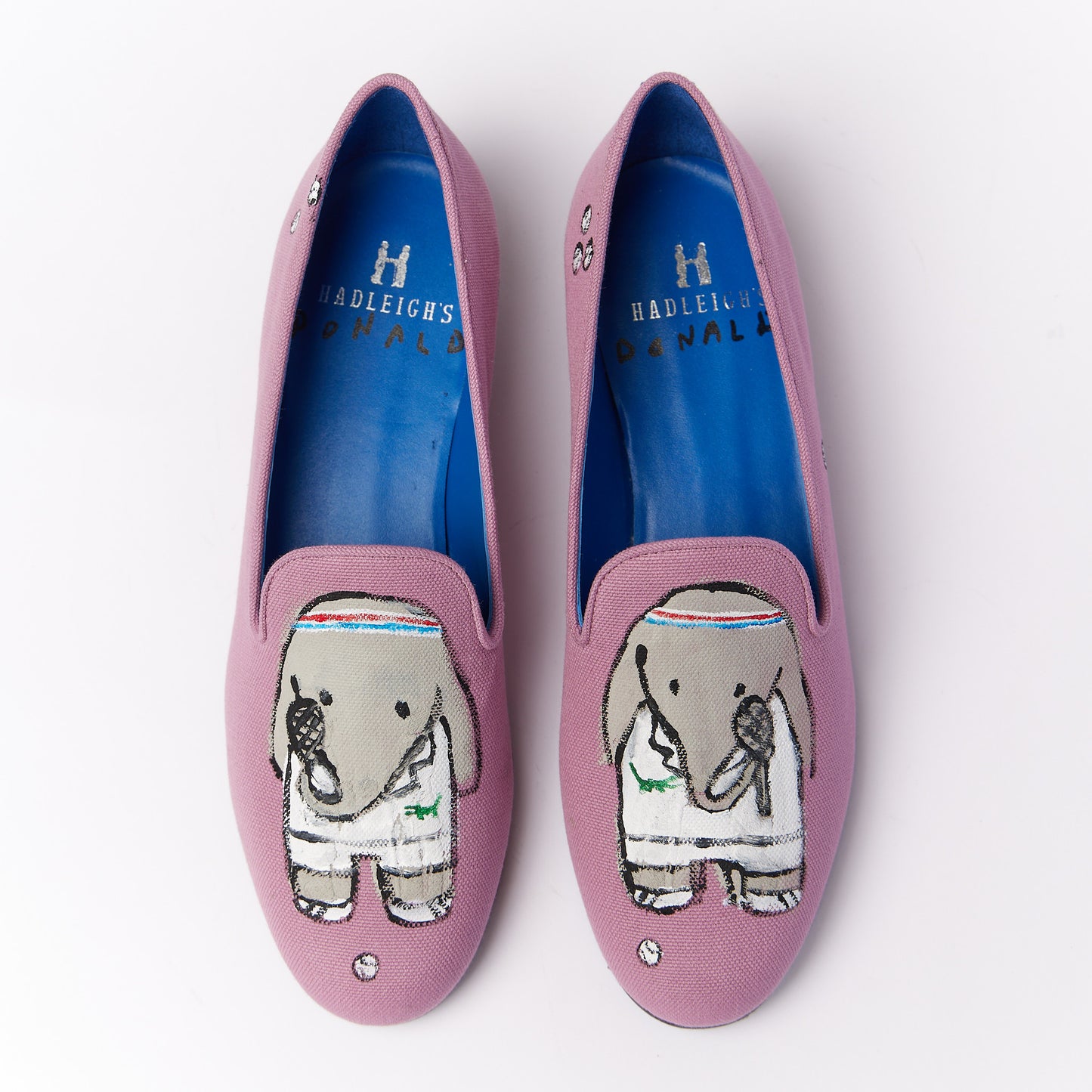 Slipper Painted Tennis Elephants / 38.5