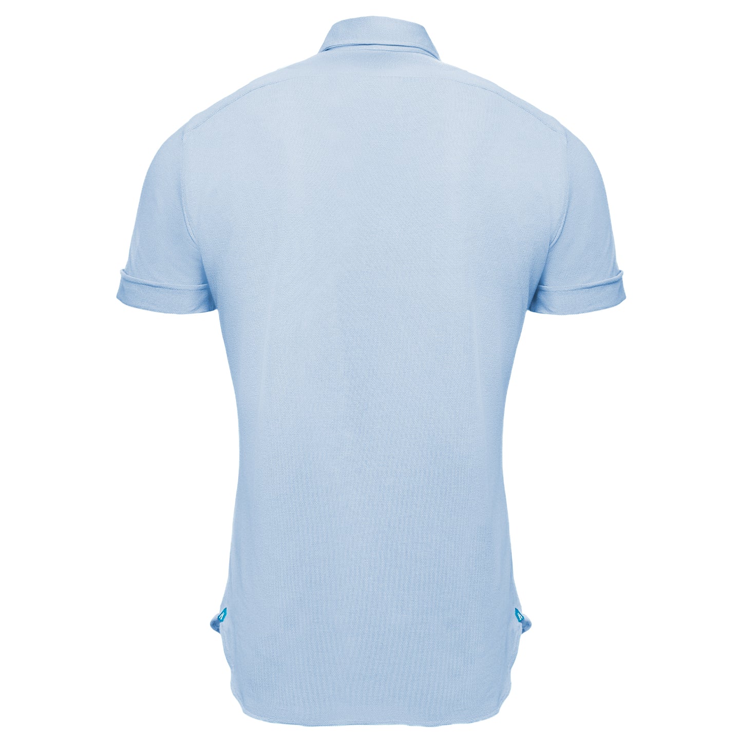 Knit Polo in Light Blue