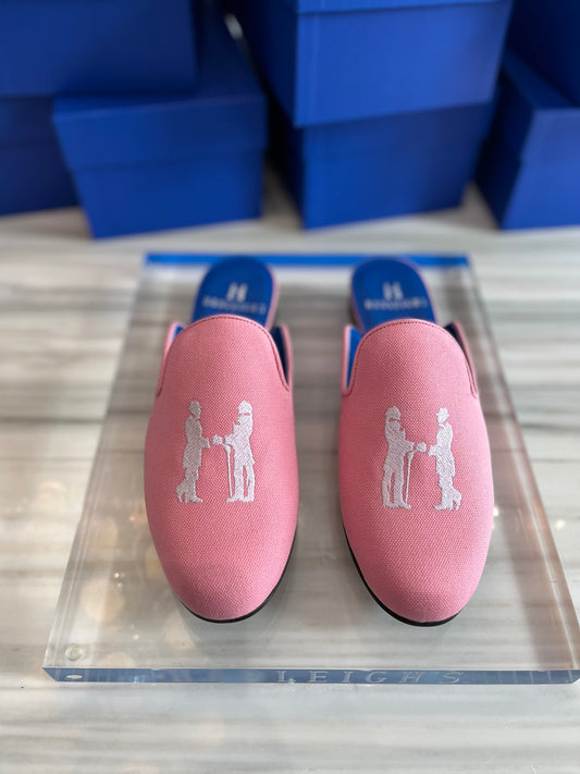 Mule in  PB Pink with White Logo