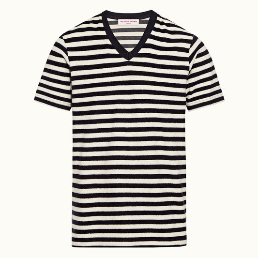 Nicolas Lux Towelling Stripe T-shirt