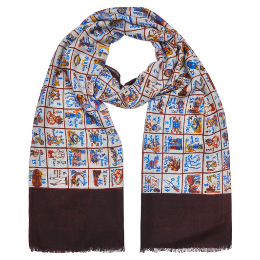 Tombola Brown Cashmere Scarf