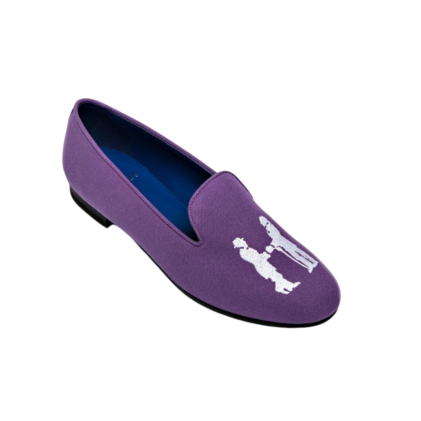 Slipper in Purple with White Logo