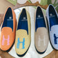 Slipper in Yellow with Baby Blue Logo