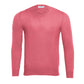 Cashmere Crewneck Sweater in Hot Pink